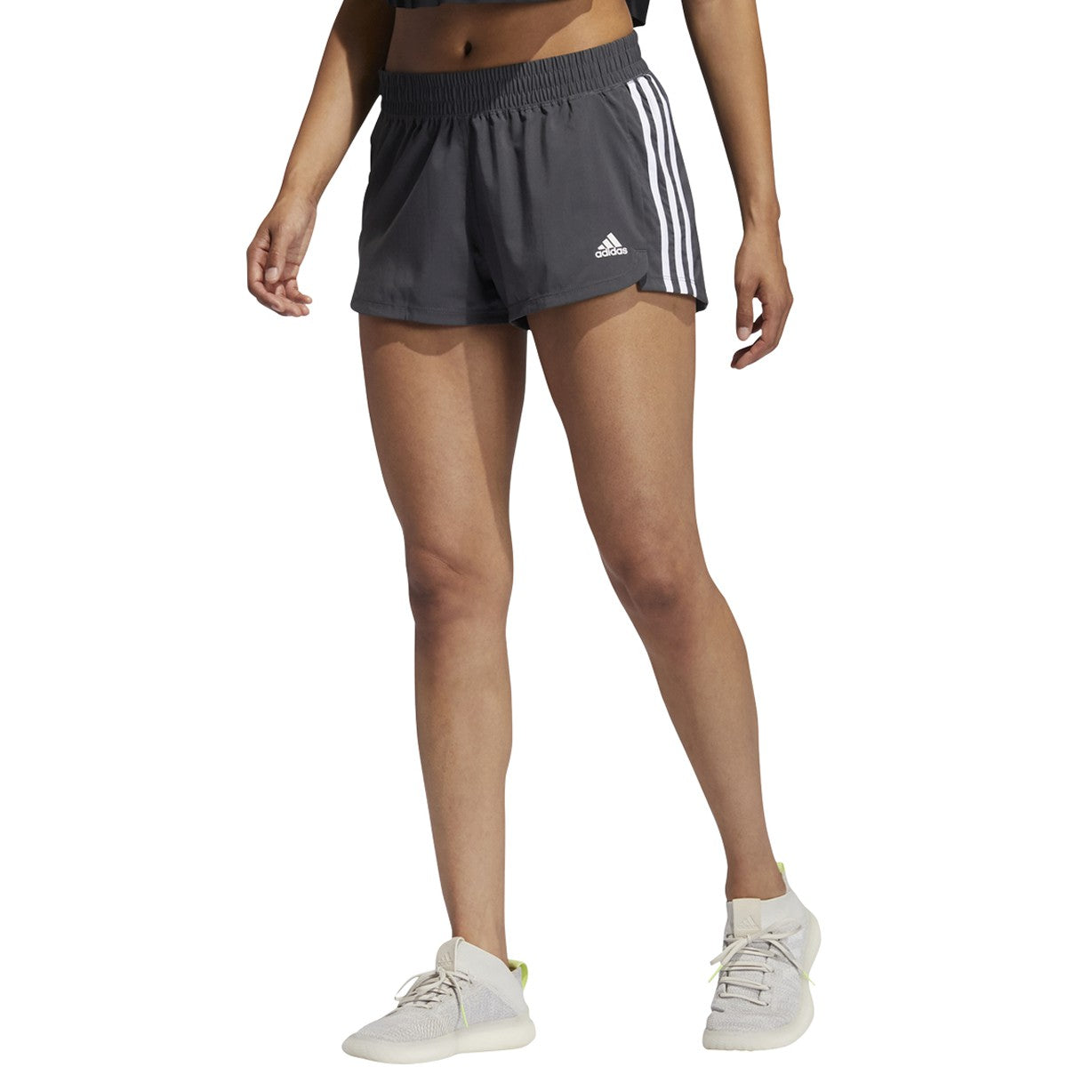 adidas Women's Pacer 3 Stripe Woven Shorts Womens Apparel Shorts