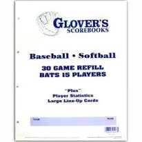 Markwort Glovers 30 Game Refill Scoresheet Baseball Accessories All