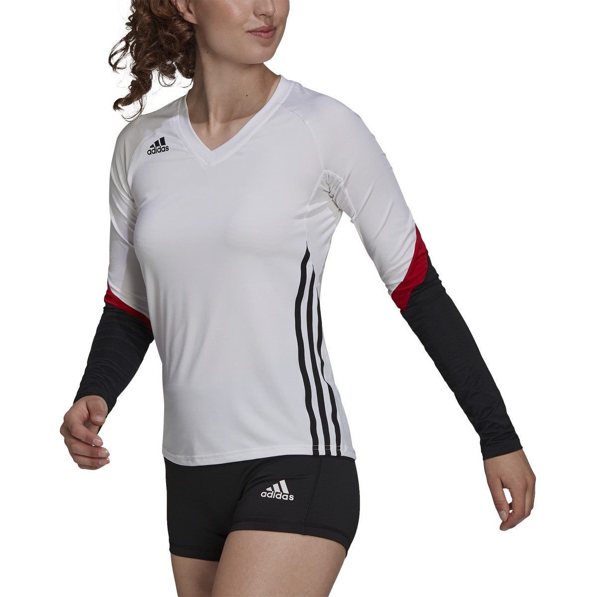 adidas Women's Quickset Long Sleeve Multicolor Volleyball Jersey Volleyball Apparel All