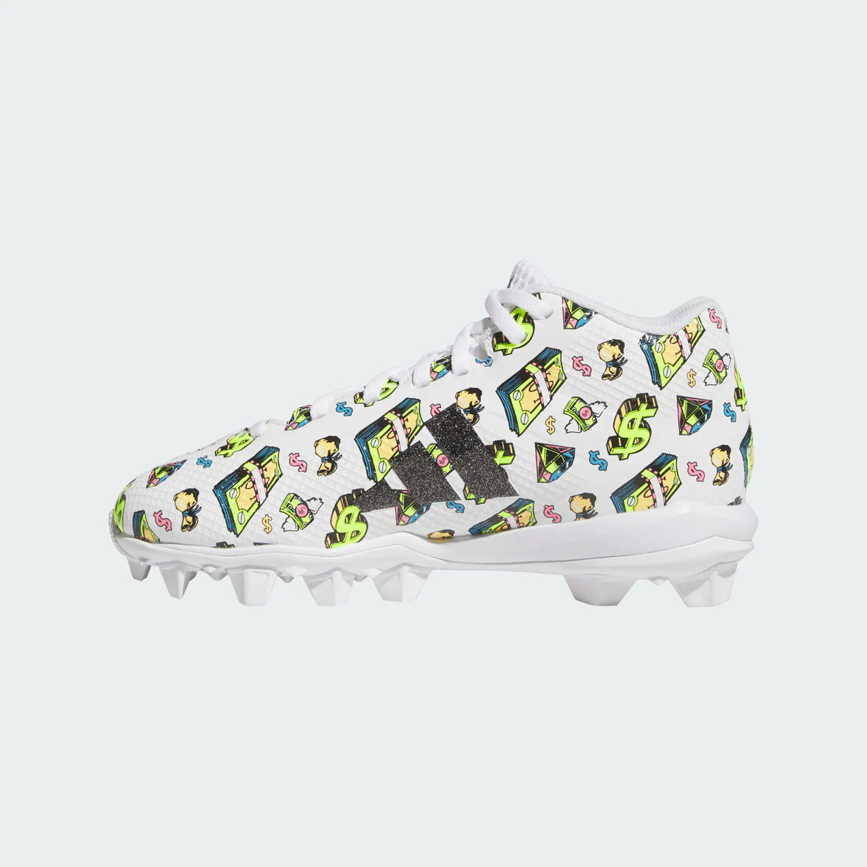 3/1 adidas Youth Adizero Impact.2 Money Molded Rubber Football Cleats-2