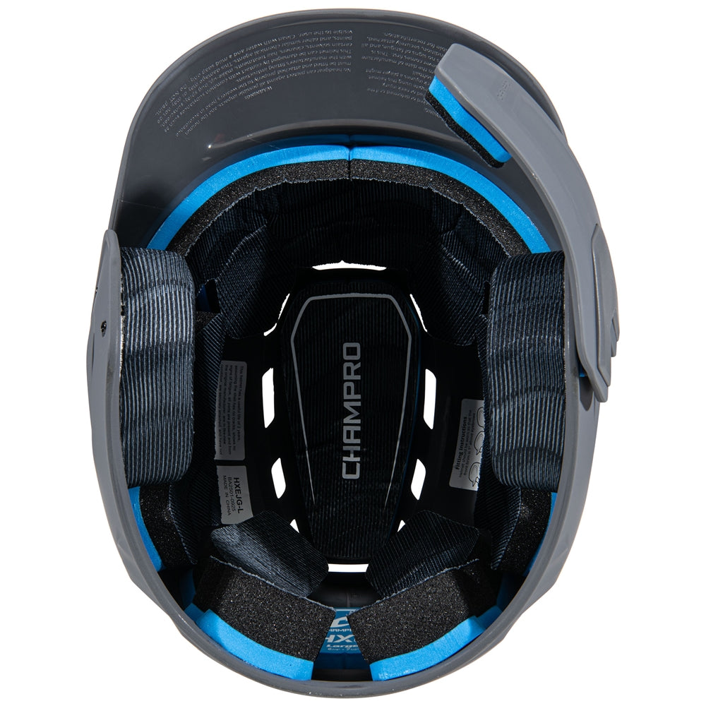 Champro HXE Matte Baseball Helmet with Jaw Guard