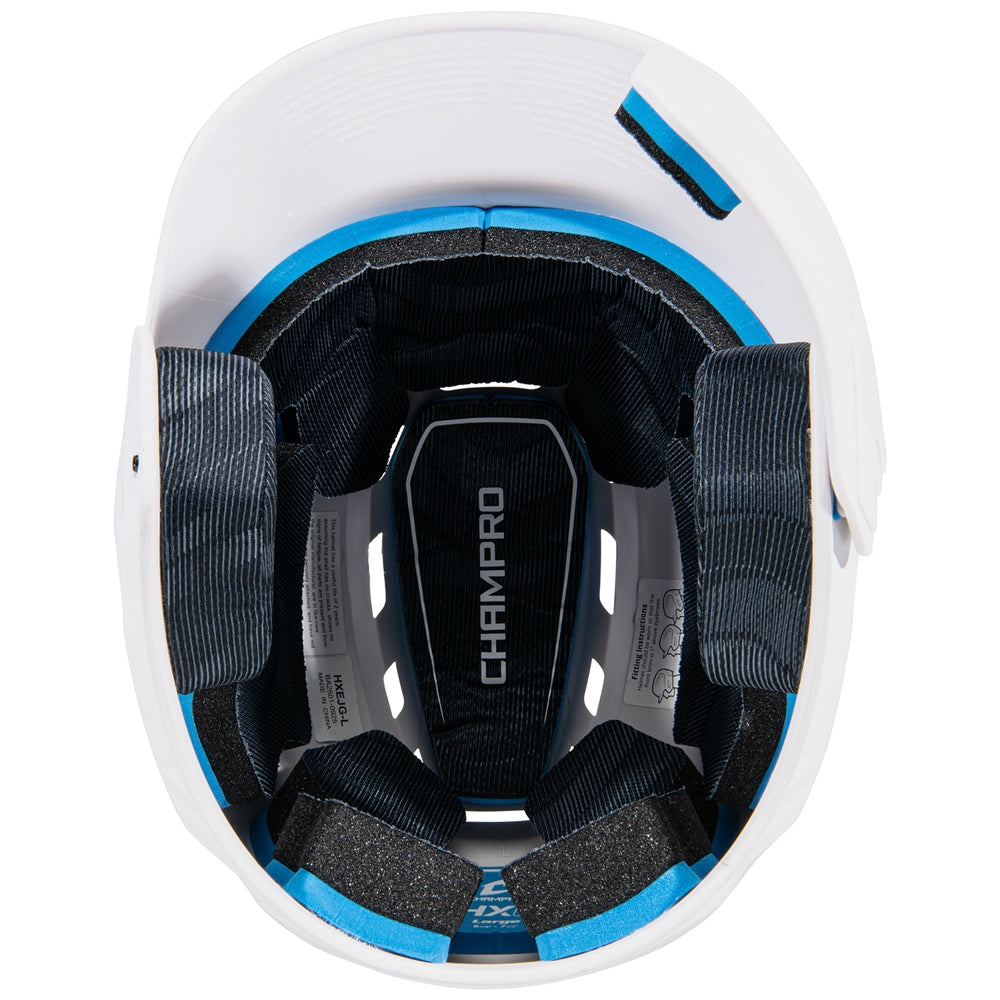 Champro HXE Matte Baseball Helmet with Jaw Guard