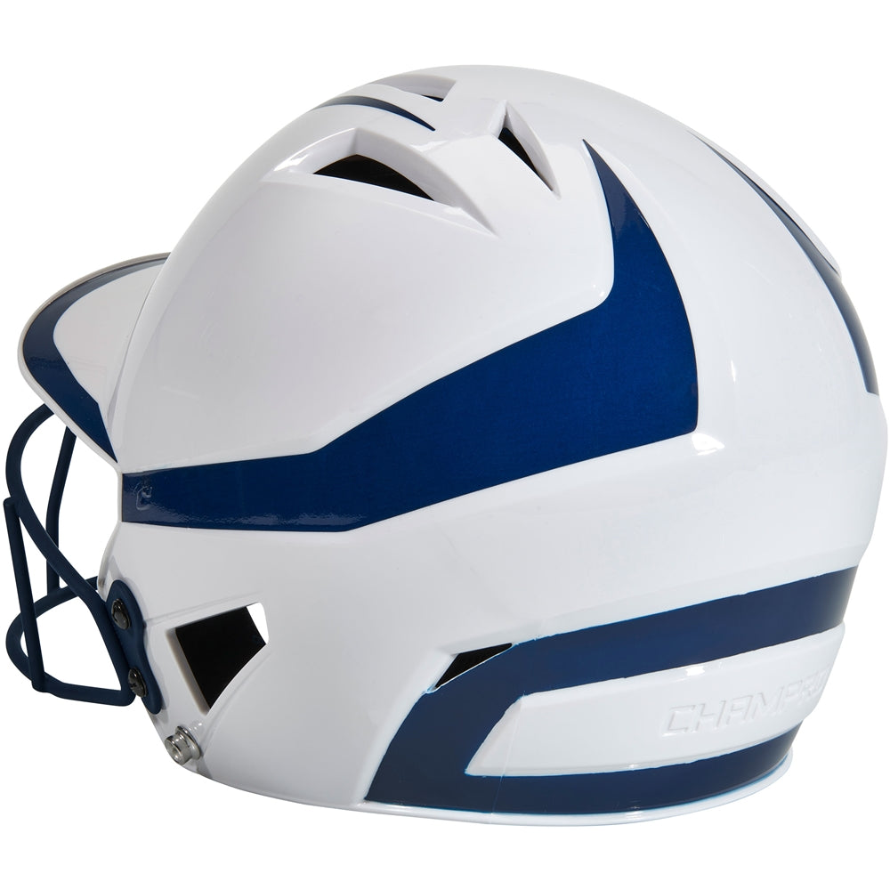 Champro Senior HX Rise Pro Softball Batting Helmet with Facemask Softball batting helmets All