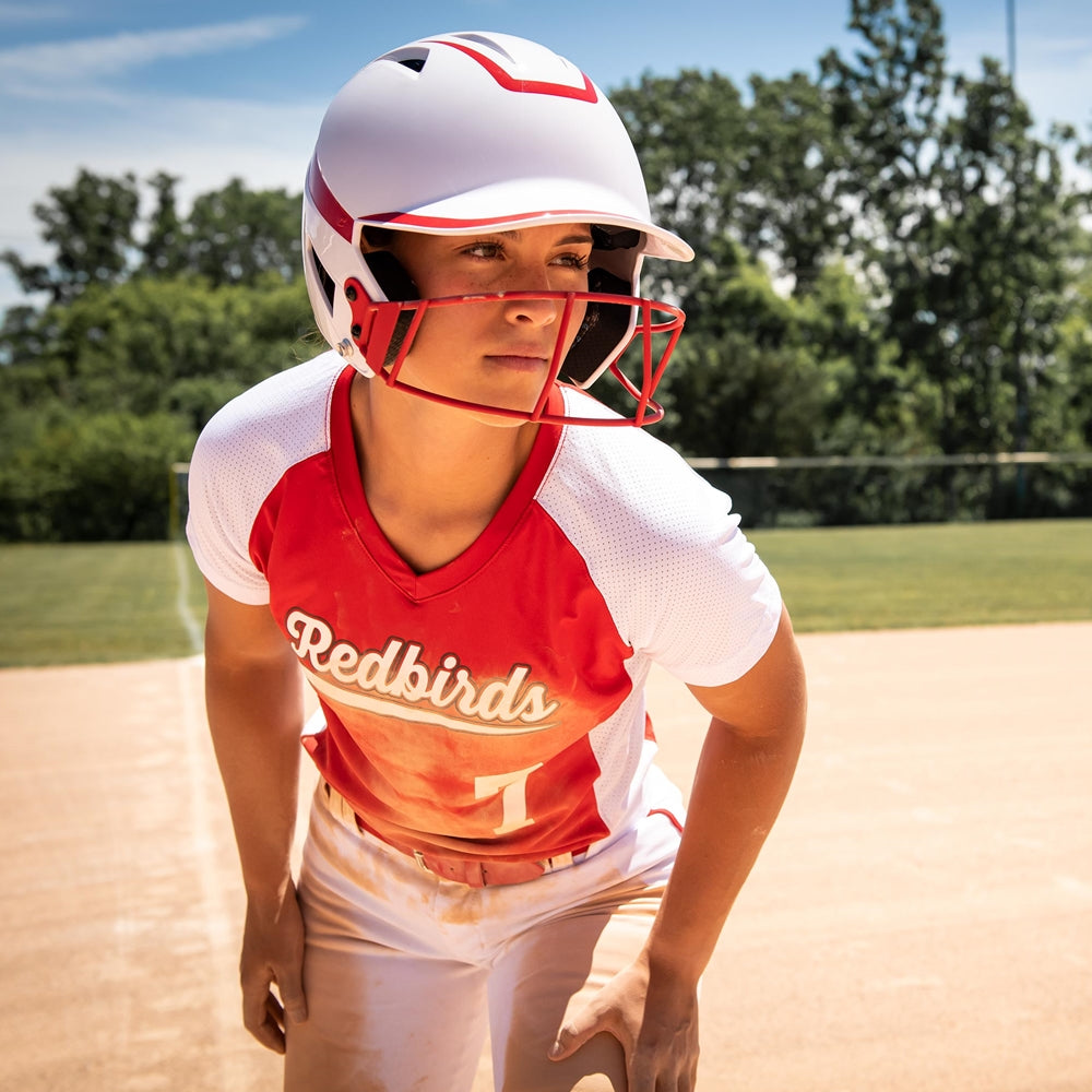 Champro Senior HX Rise Pro Softball Batting Helmet with Facemask Softball batting helmets All