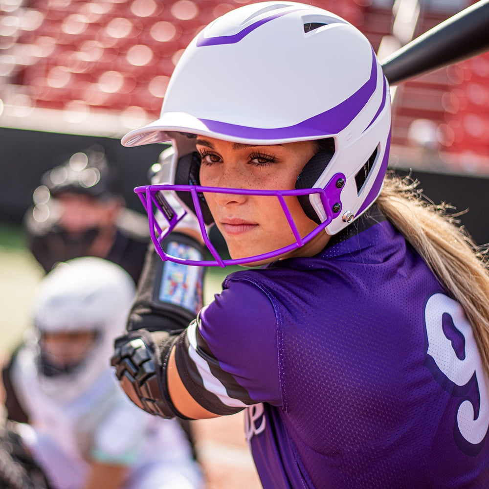 Champro Senior HX Rise Legend Batting Helmet with Facemask Softball Batting Helmets All