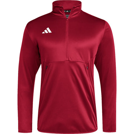 adidas Men's Sideline Knit 1/4 Zip Jacket Mens Apparel Sweatshirts & Fleece