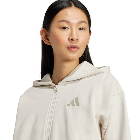 adidas Women's ALL SZN Fleece Full-Zip Hoodie Womens Apparel Sweatshirts & Fleece