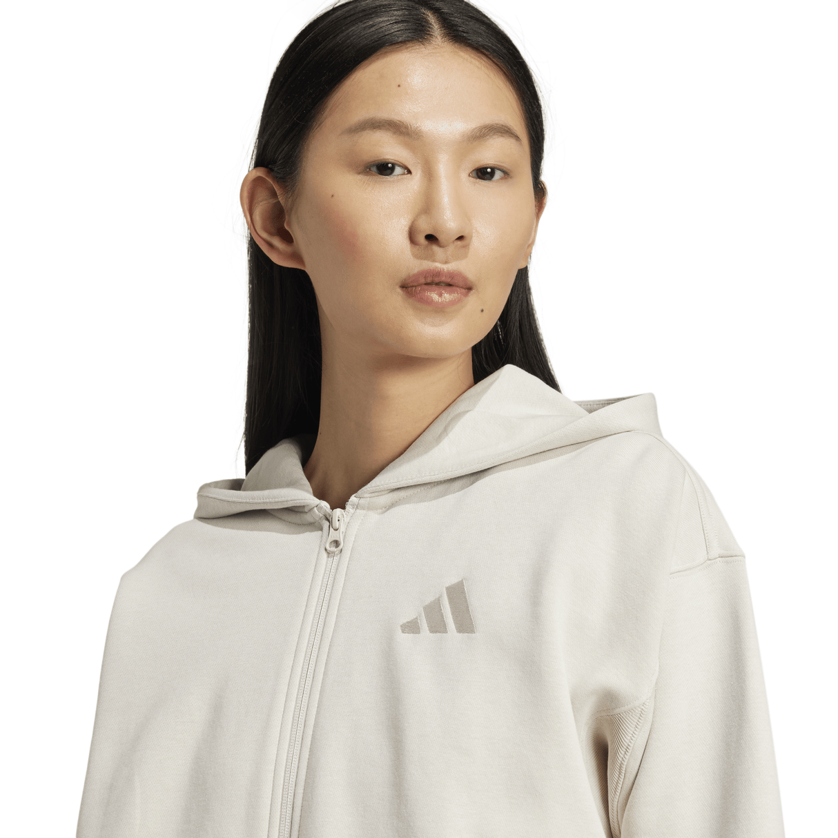 adidas Women's ALL SZN Fleece Full-Zip Hoodie Womens Apparel Sweatshirts & Fleece