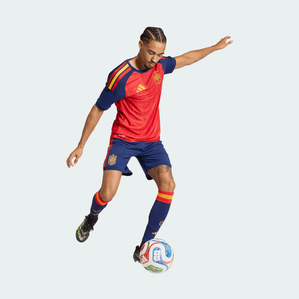 adidas Men's Spain 26 Home Authentic Jersey Soccer Uniforms & Apparel All