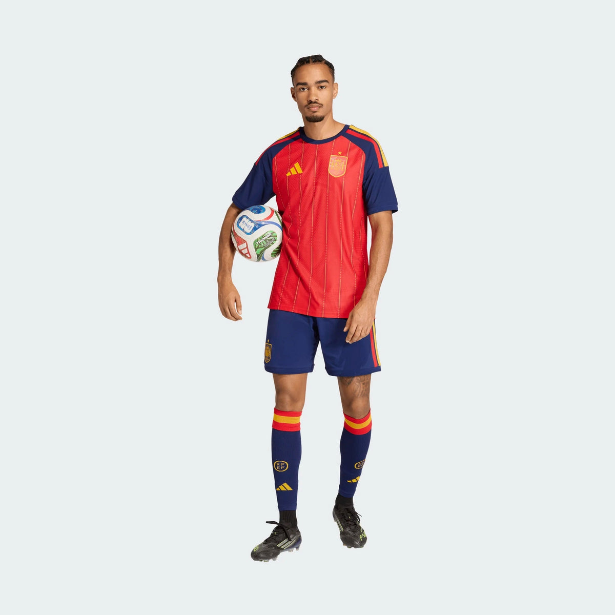 adidas Men's Spain 26 Home Authentic Jersey Soccer Uniforms & Apparel All