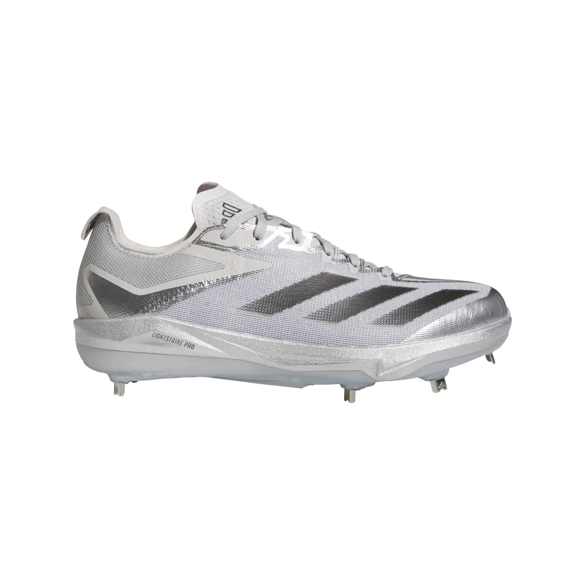 adidas Men's Adizero Electric+ Silver Speed Baseball Cleats Baseball Footwear Adult
