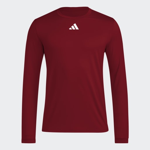 adidas Men's Long Sleeve Pregame Tee Mens Apparel Shirts & Tops