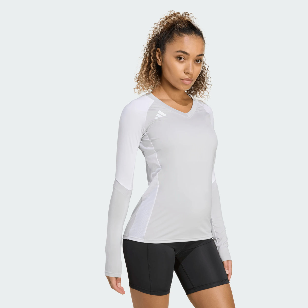adidas Women's Quickset Long Sleeve Volleyball Jersey-3