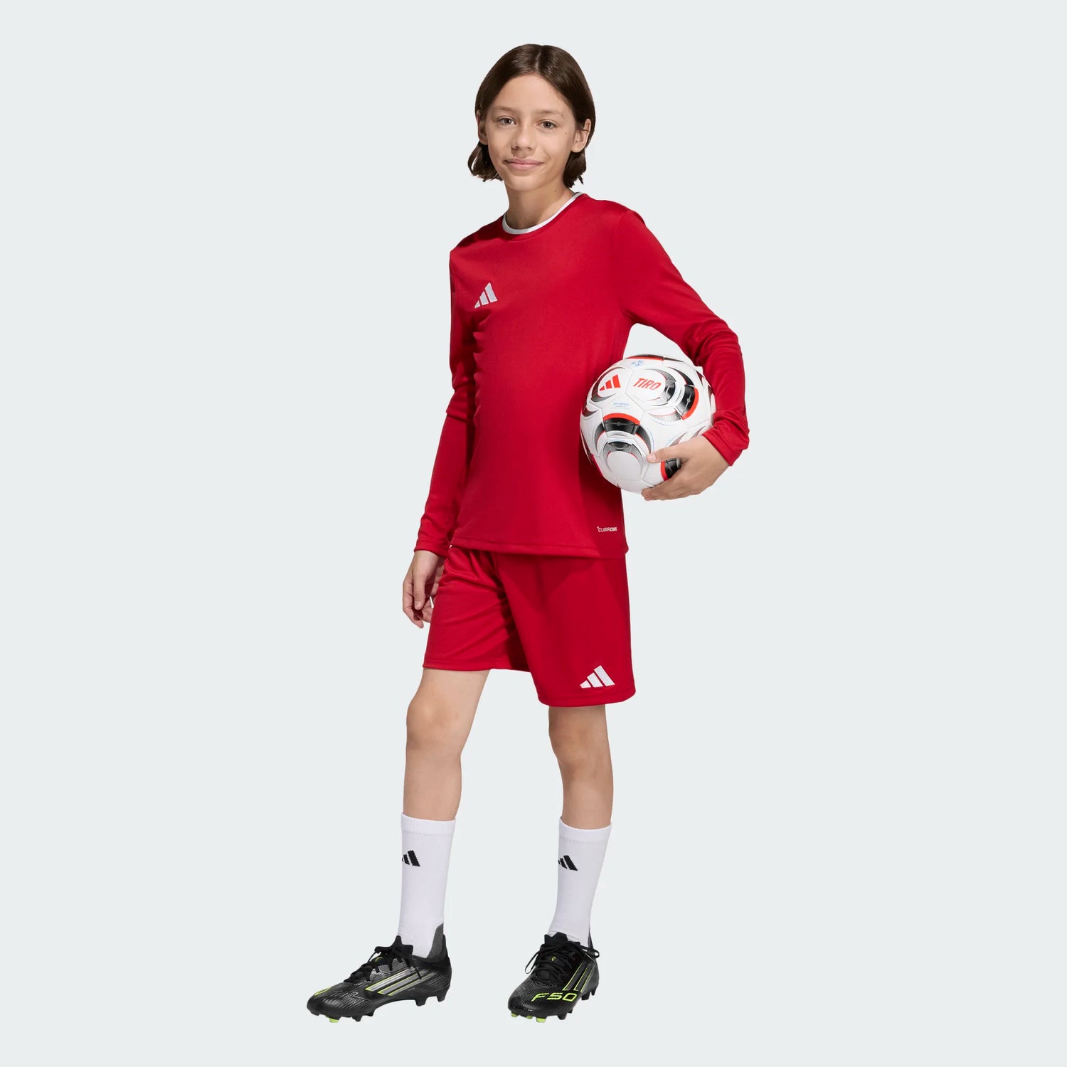 adidas Youth Entrada 26 Long Sleeve Soccer Jersey Soccer Uniforms & Apparel All