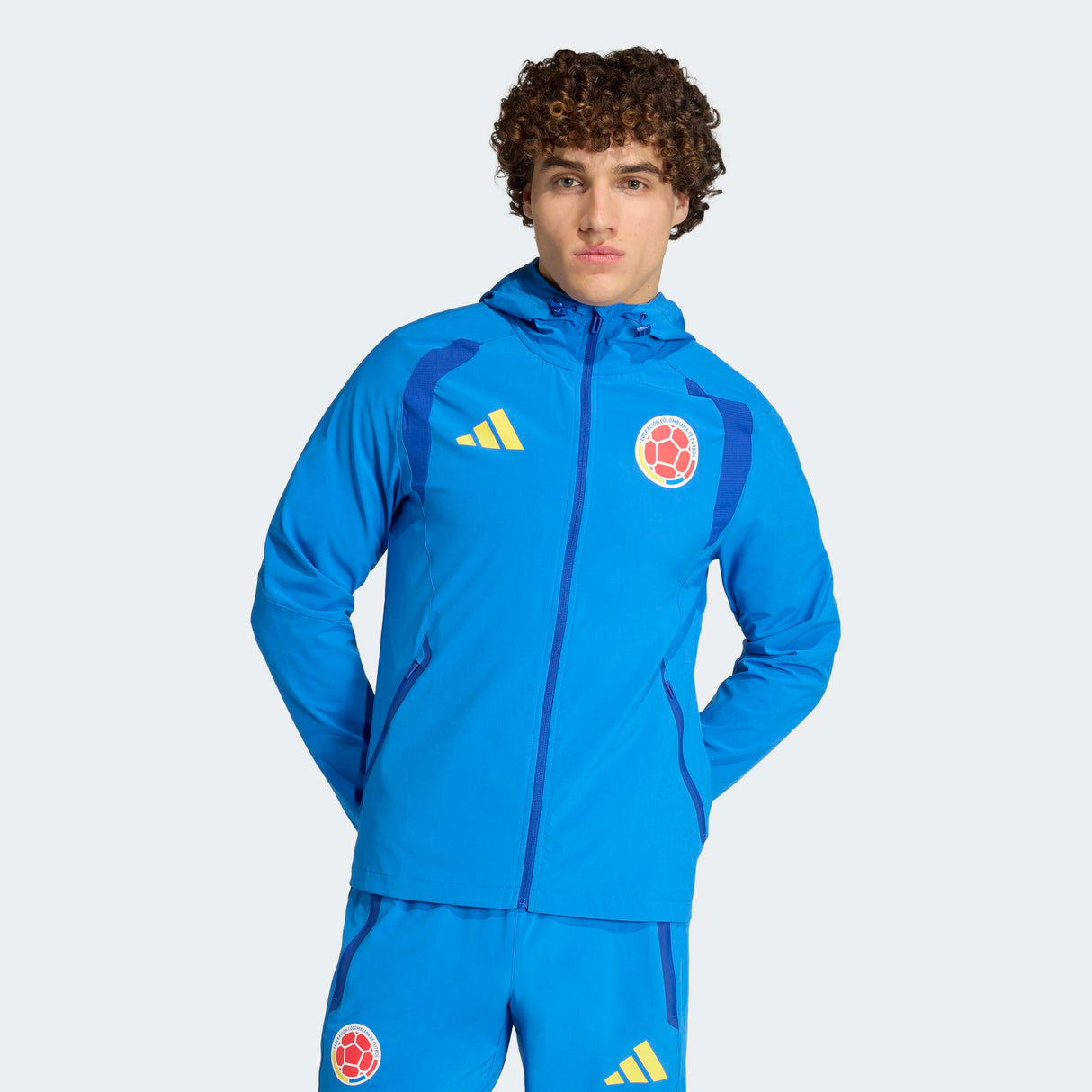 adidas Men's Colombia Tiro Travel Full Zip Windbreaker