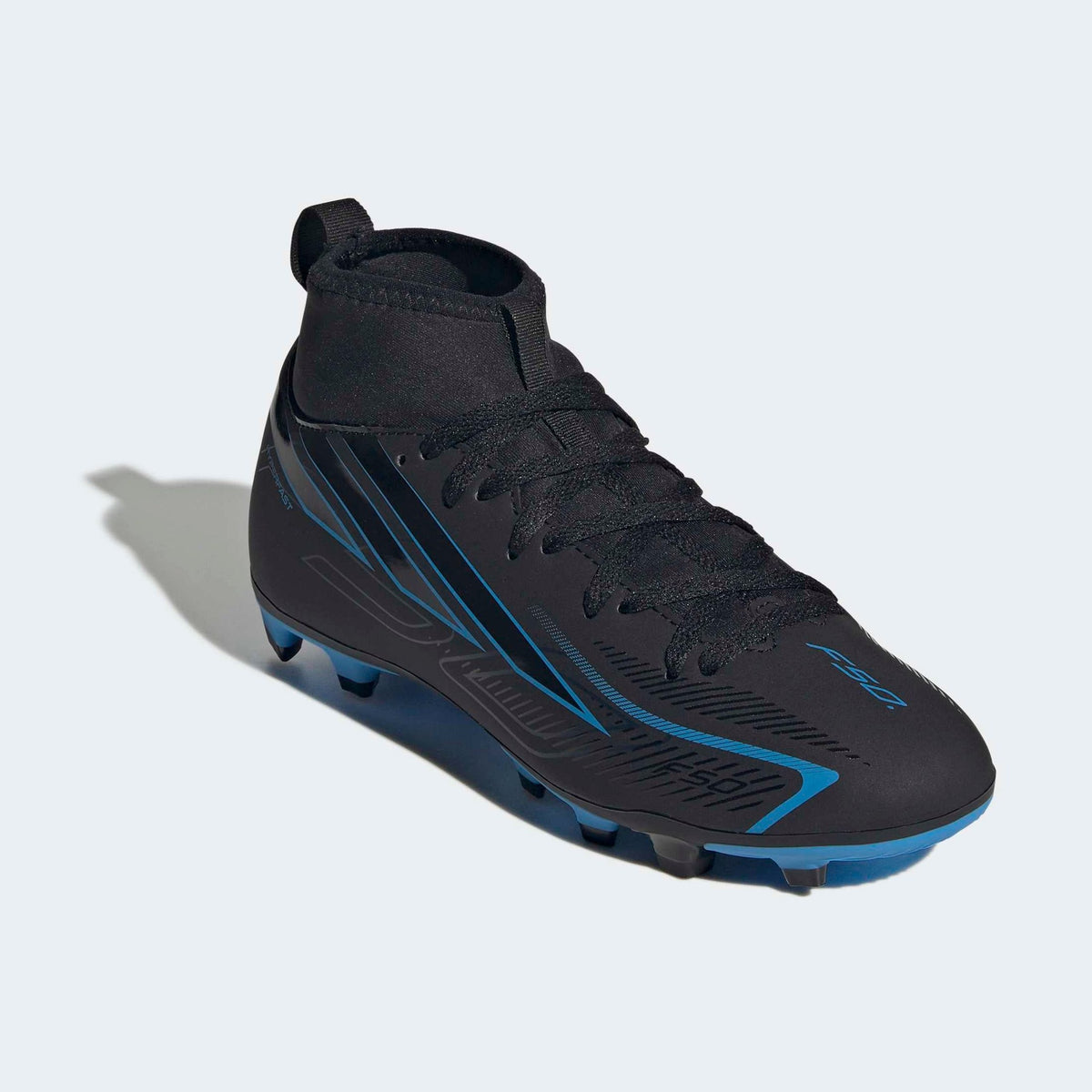 adidas Youth F50 Hyperfast Club Mid Firm/Multi Ground Soccer Cleats-5