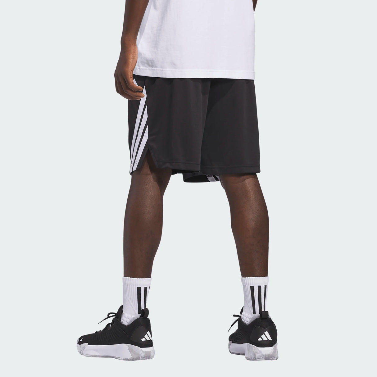 adidas Men's Legends 3-Stripes Basketball Shorts-3