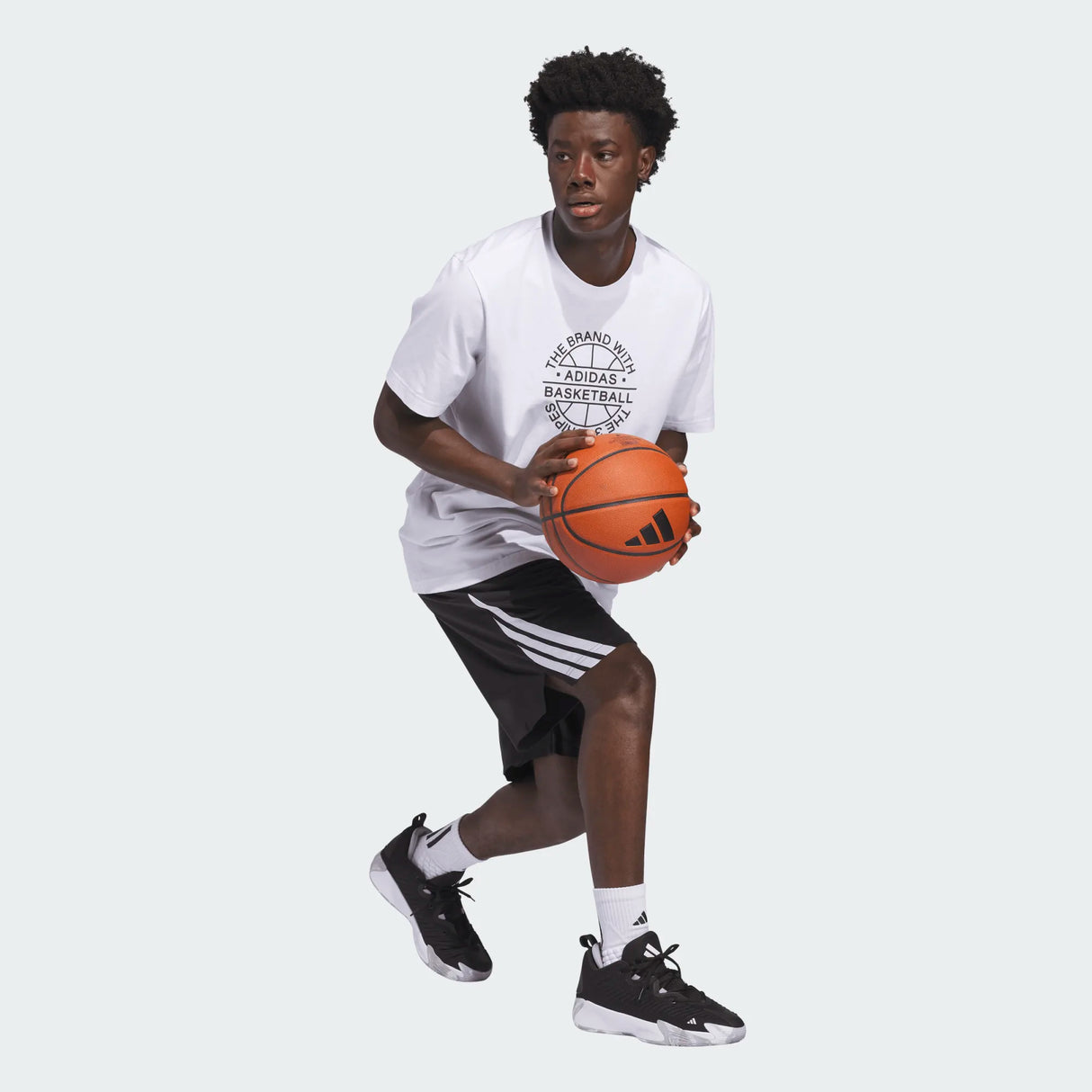 adidas Men's Legends 3-Stripes Basketball Shorts-2