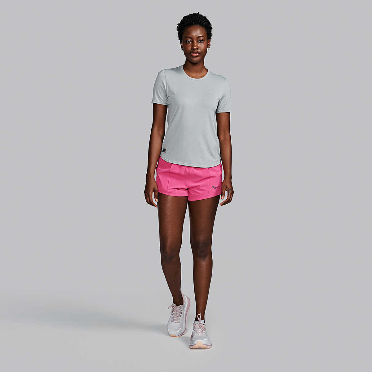 Saucony Women's Stopwatch Short Sleeve SAW800484 Womens Apparel Shirts & Tops