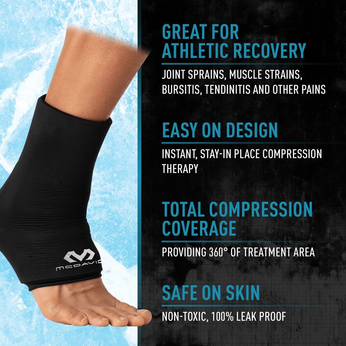 McDavid Flex Ice Therapy Ankle Competition Sleeve Unisex Accessories Health & Wellness