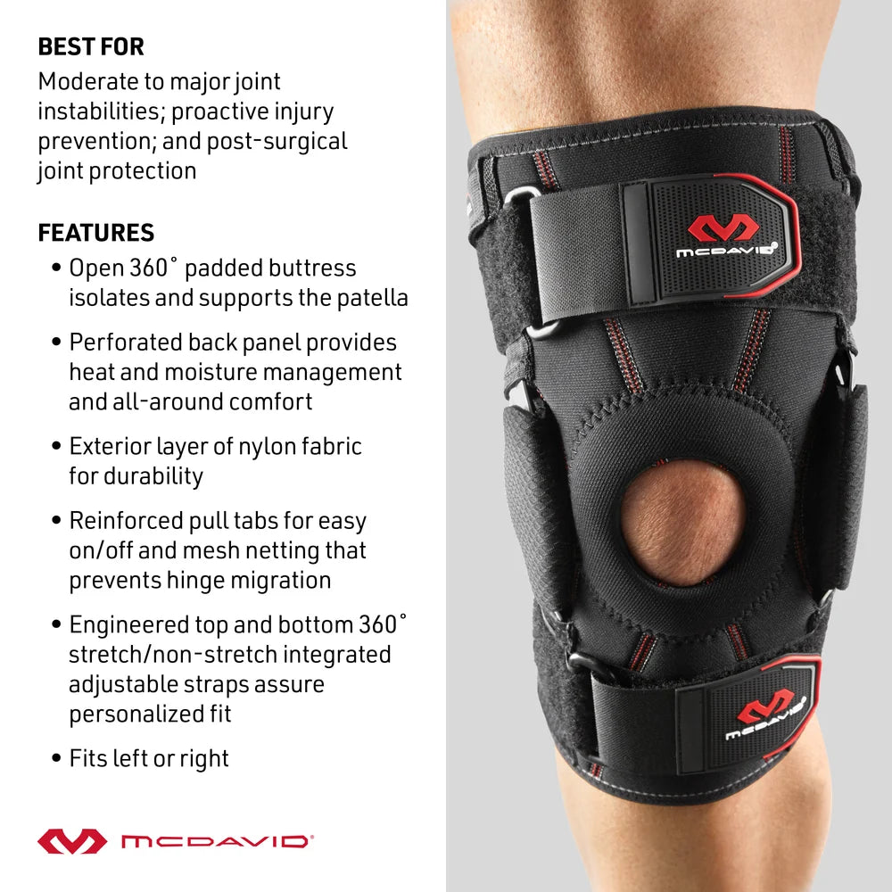 McDavid Level 3 Knee Brace with Dual Disk Hinges Unisex Accessories Health & Wellness