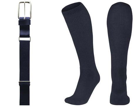 Champro MVP Baseball or Softball Belt / Sock Combo Baseball Socks & Belts All