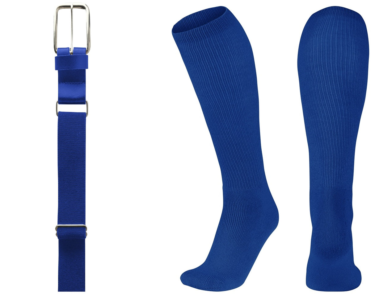 Champro MVP Baseball or Softball Belt / Sock Combo Baseball Socks & Belts All