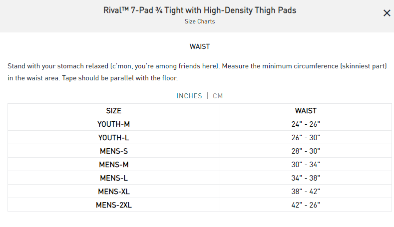 McDavid Rival 3/4 Youth 7-Pad Football Girdle Football Girdles Youth