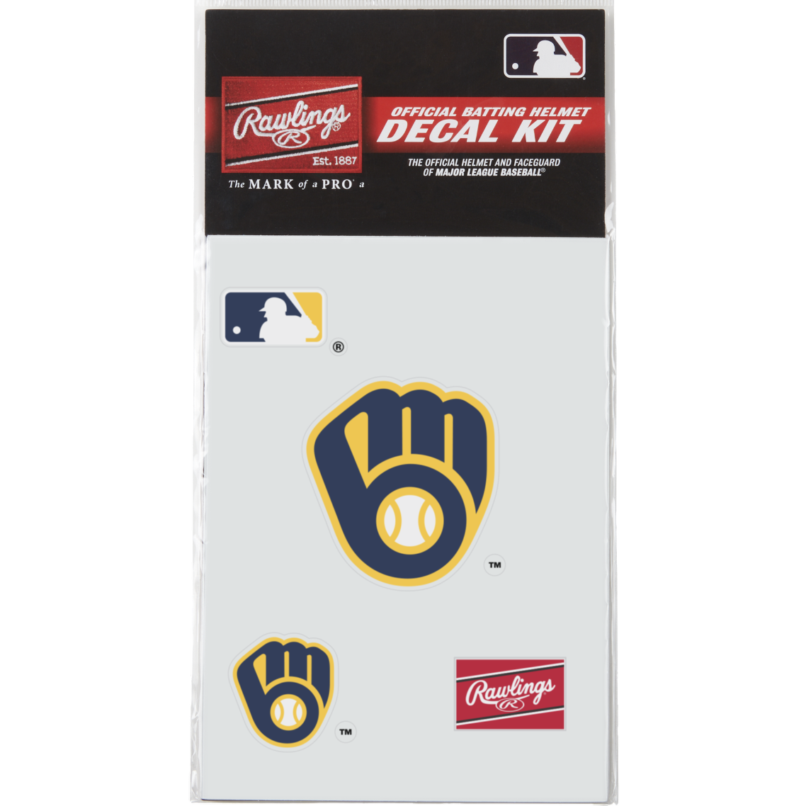 Rawlings MLB Decal Kit Baseball Batting Helmet