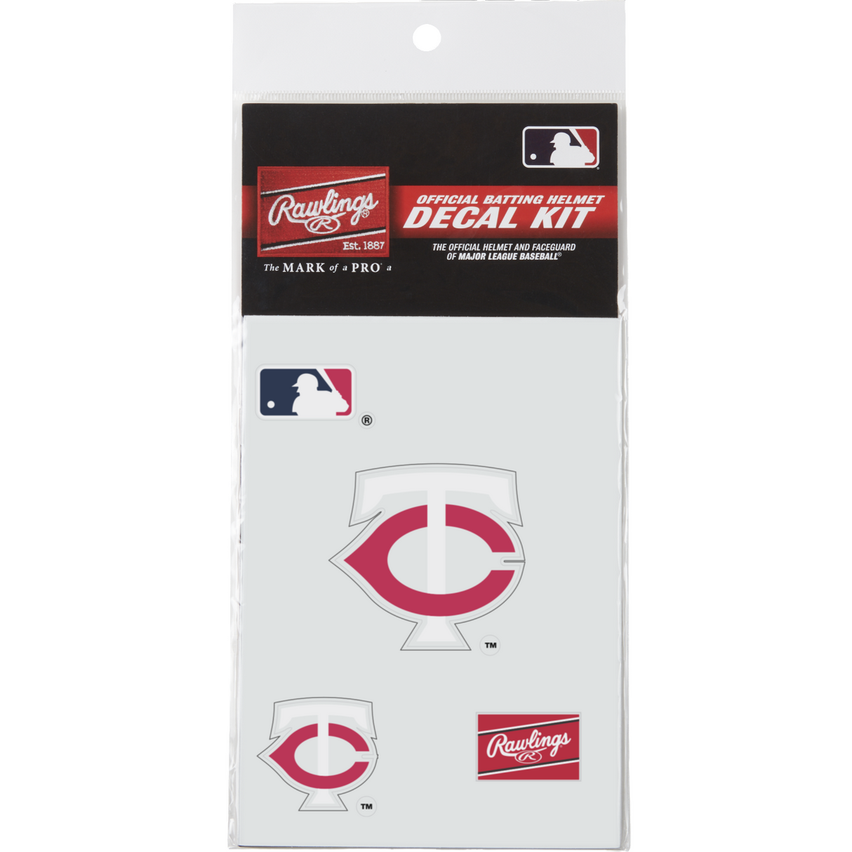 Rawlings MLB Decal Kit Baseball Batting Helmet