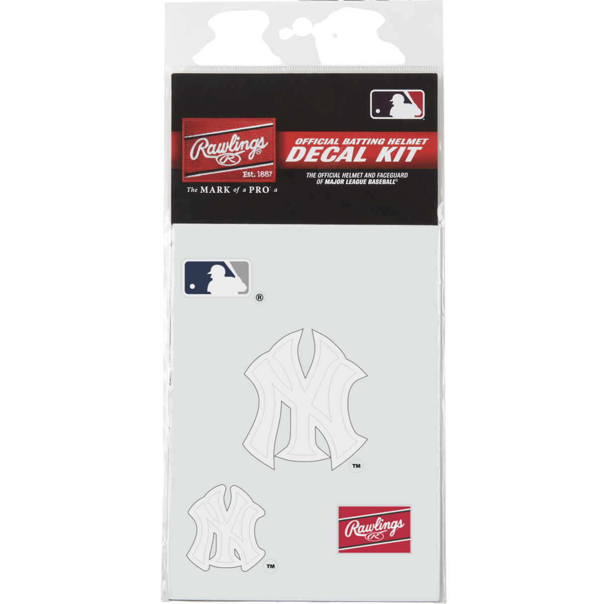 Rawlings MLB Decal Kit Baseball Batting Helmet