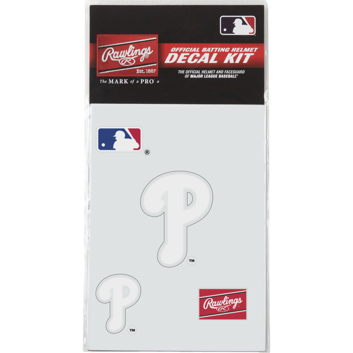 Rawlings MLB Decal Kit Baseball Batting Helmet