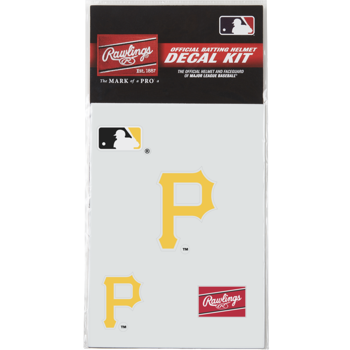 Rawlings MLB Decal Kit Baseball Batting Helmet