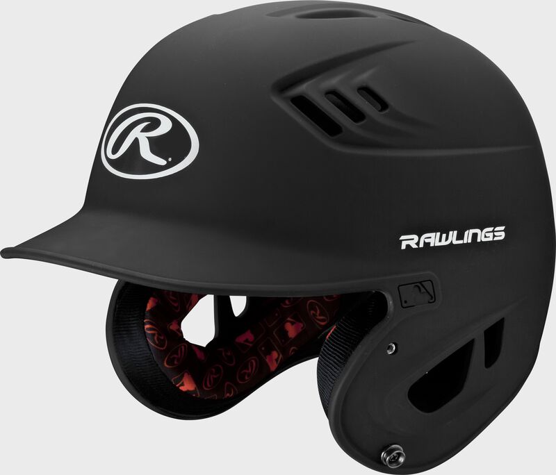 Rawlings Junior R16 1-Tone Baseball Helmet - Matte Baseball Batting Helmets All