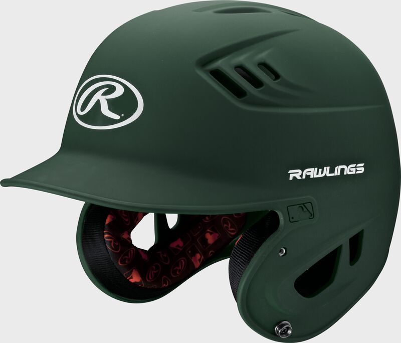 Rawlings Junior R16 1-Tone Baseball Helmet - Matte Baseball Batting Helmets All
