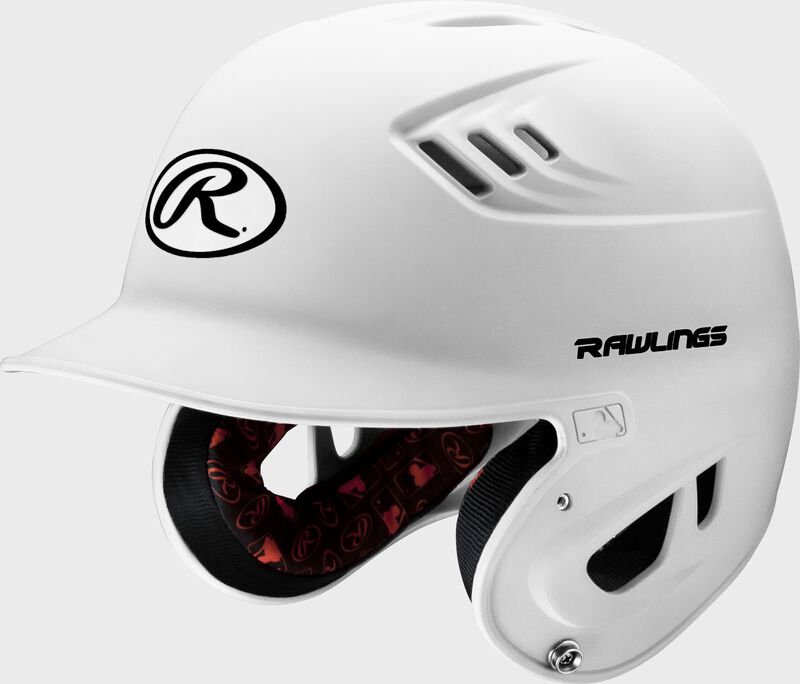 Rawlings Junior R16 1-Tone Baseball Helmet - Matte Baseball Batting Helmets All