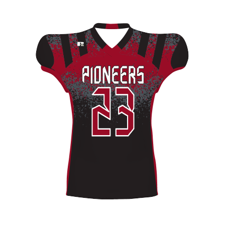 Russell Mens Freestyle Sublimated Waist Length Football Jersey Team Football Jerseys