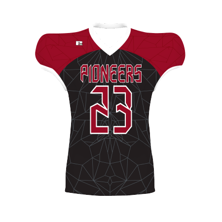 Russell Mens Freestyle Sublimated Waist Length Football Jersey Team Football Jerseys