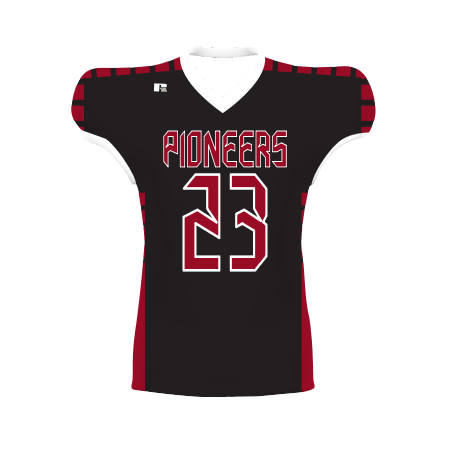 Russell Mens Freestyle Sublimated Waist Length Football Jersey Team Football Jerseys