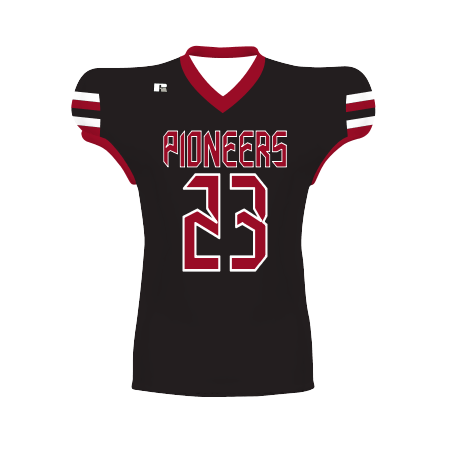 Russell Mens Freestyle Sublimated Waist Length Football Jersey Team Football Jerseys