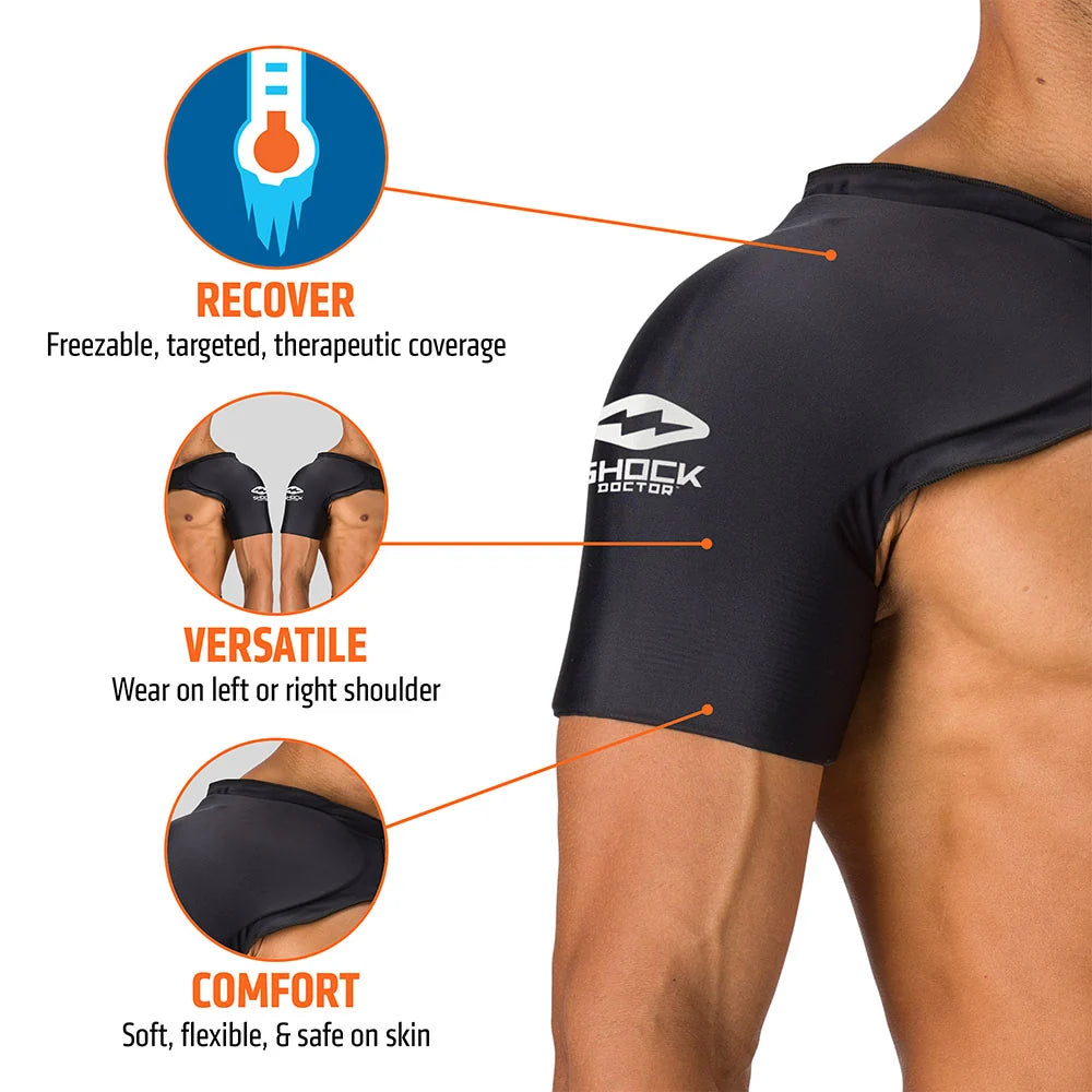 Shock Doctor Flex Ice Therapy Shoulder Comp Sleeve Unisex Accessories Health & Wellness