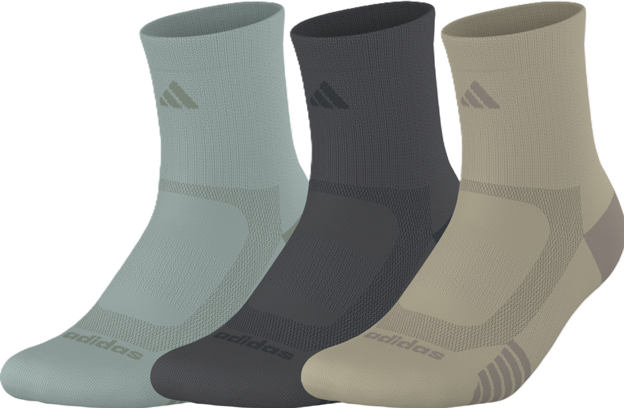 adidas Men's Tech 3-Pack High Quarter Sock Unisex Accessories Socks