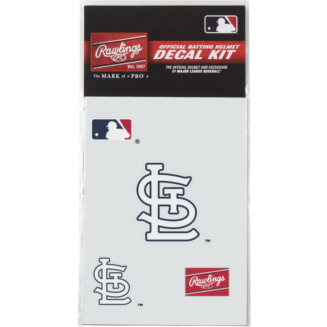 Rawlings MLB Decal Kit Baseball Batting Helmet