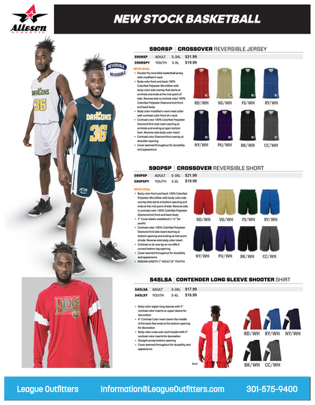 Crossover Uniform Package Team Basketball Uniform Package
