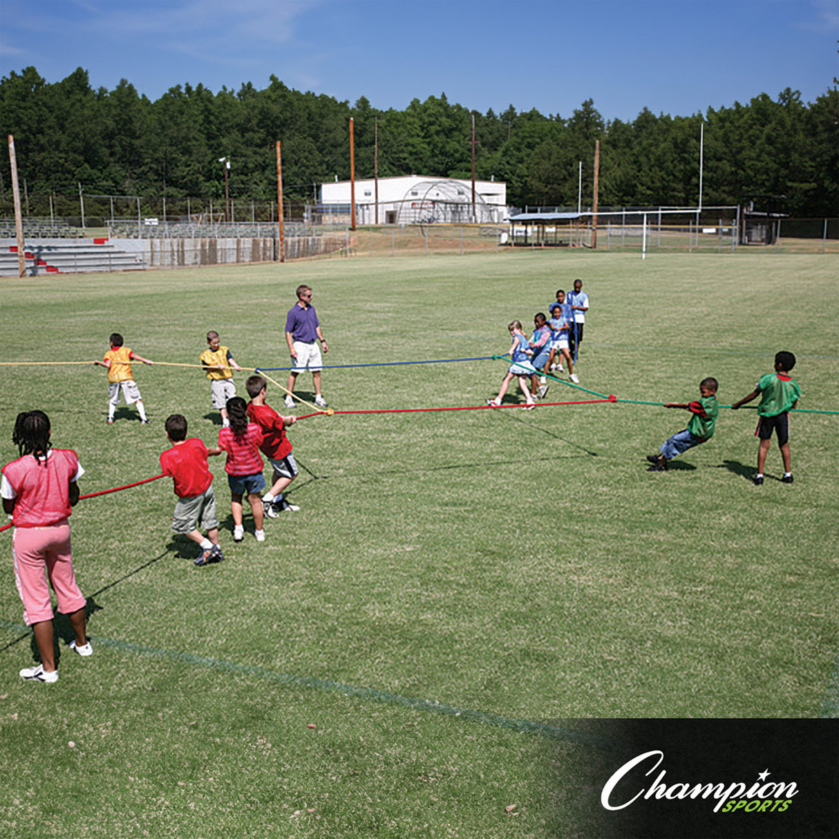 Champion Sports 4-Way Tug Of War Rope Sports Equipment All