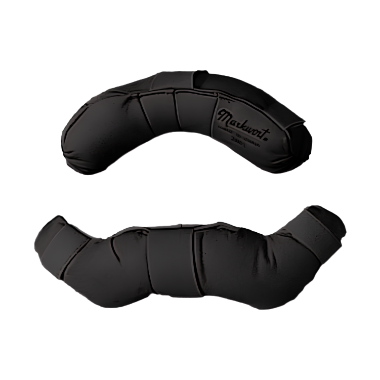 Markwort Black/Black Leather Replacement Pads Baseball Catcher's Protective Equipment All