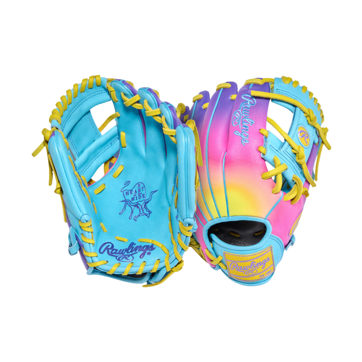 Rawlings Heart Of The Hide 11.5" FunBurst Contour Fit Infield Baseball Glove