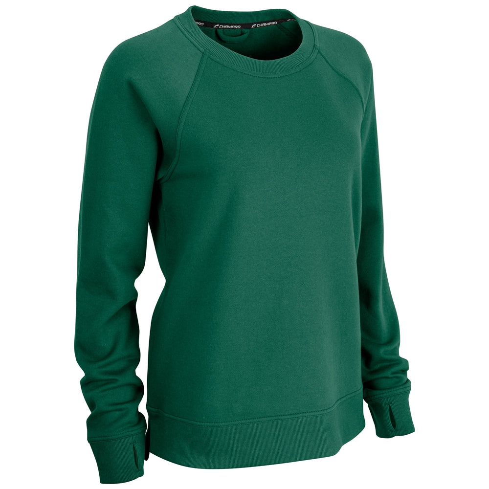 Champro Victory Fleece Women's Split Hem Crew Womens Apparel Sweatshirts & Fleece