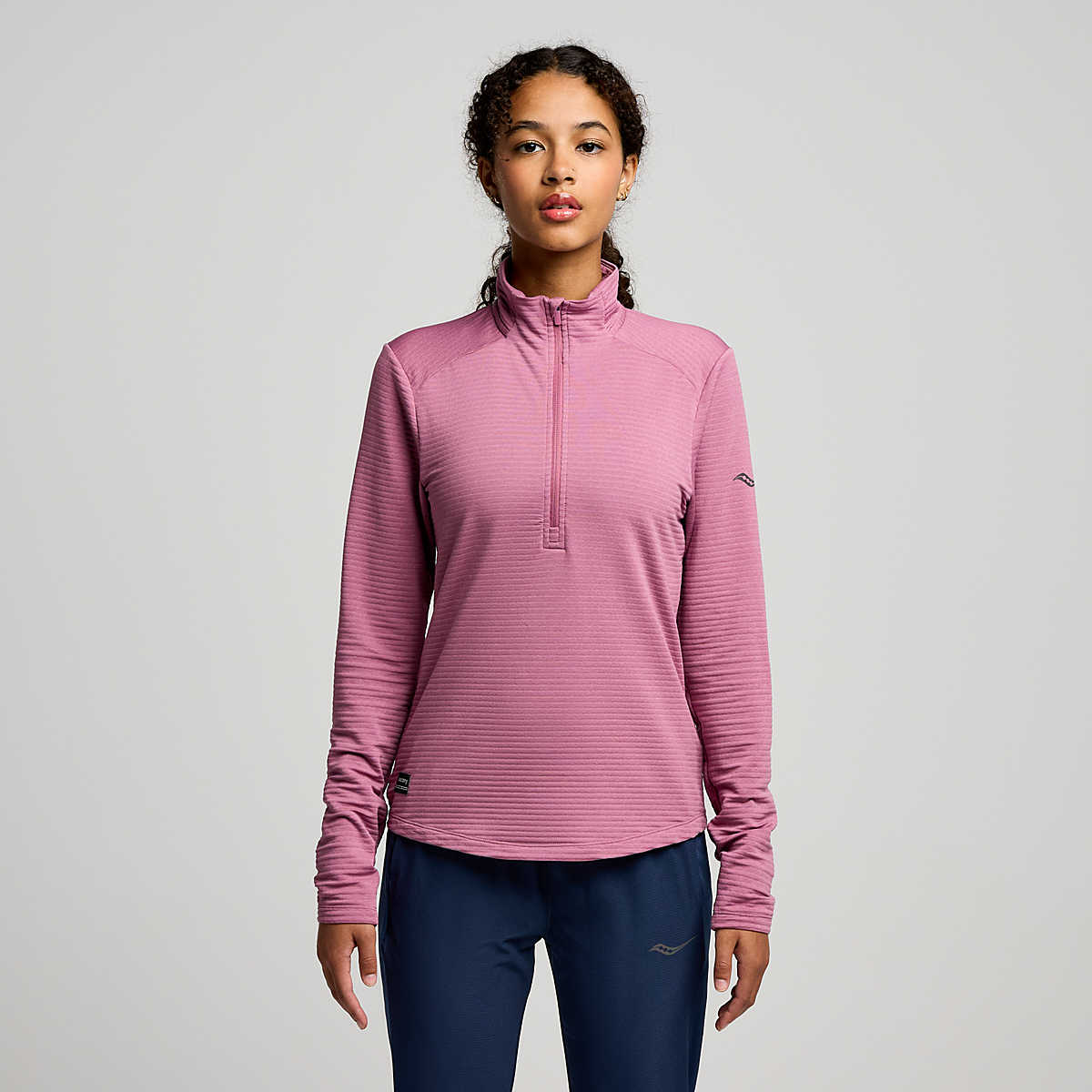 Saucony Women's Triumph 3d 1/2 Zip SAW800459 Womens Apparel Sweatshirts & Fleece