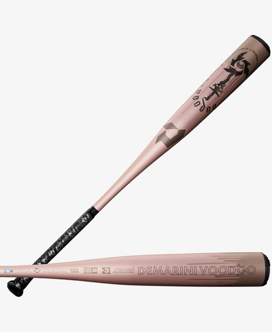 2025 Demarini Rose Gold Voodoo One -3 BBCOR Baseball Bat Baseball Bats All